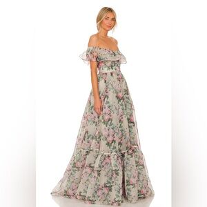 Selkie Romance Novel in Garden Roses Dress